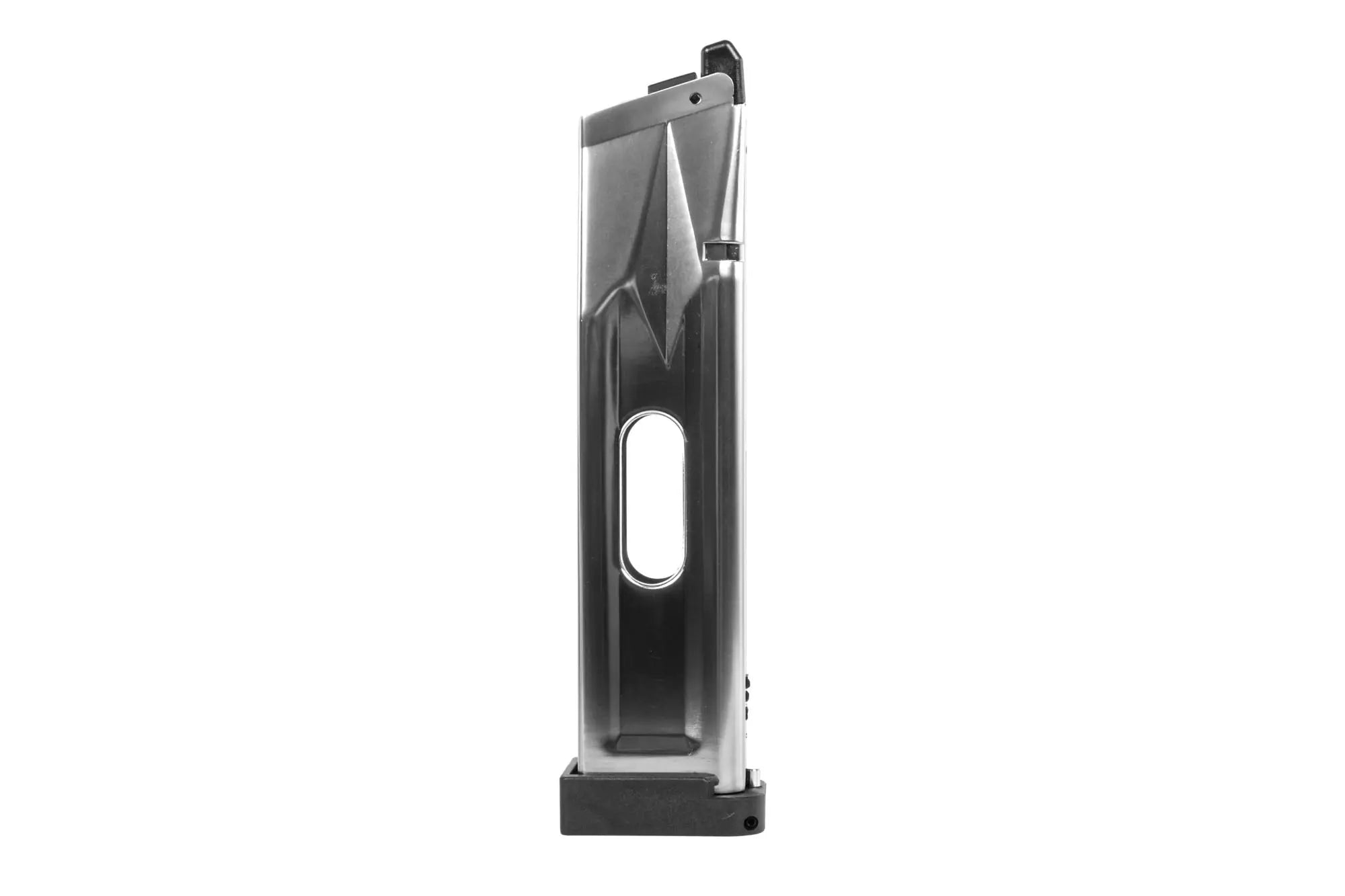 30 BBs CO2 magazine for Hi-Capa QB | Black/Silver