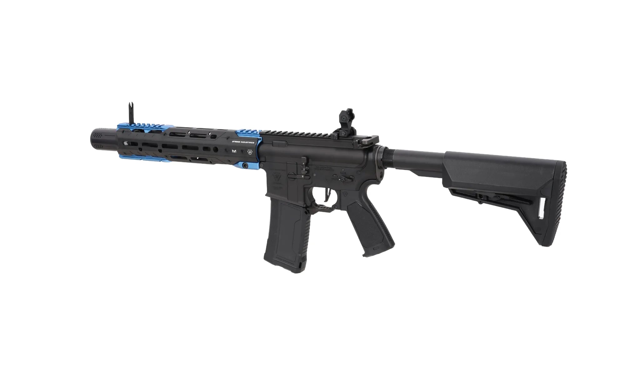 King Arms x Strike Industries Sentinel GRIDLOK® 11" Aster SE ETU Black/Blue airsoft Carbine