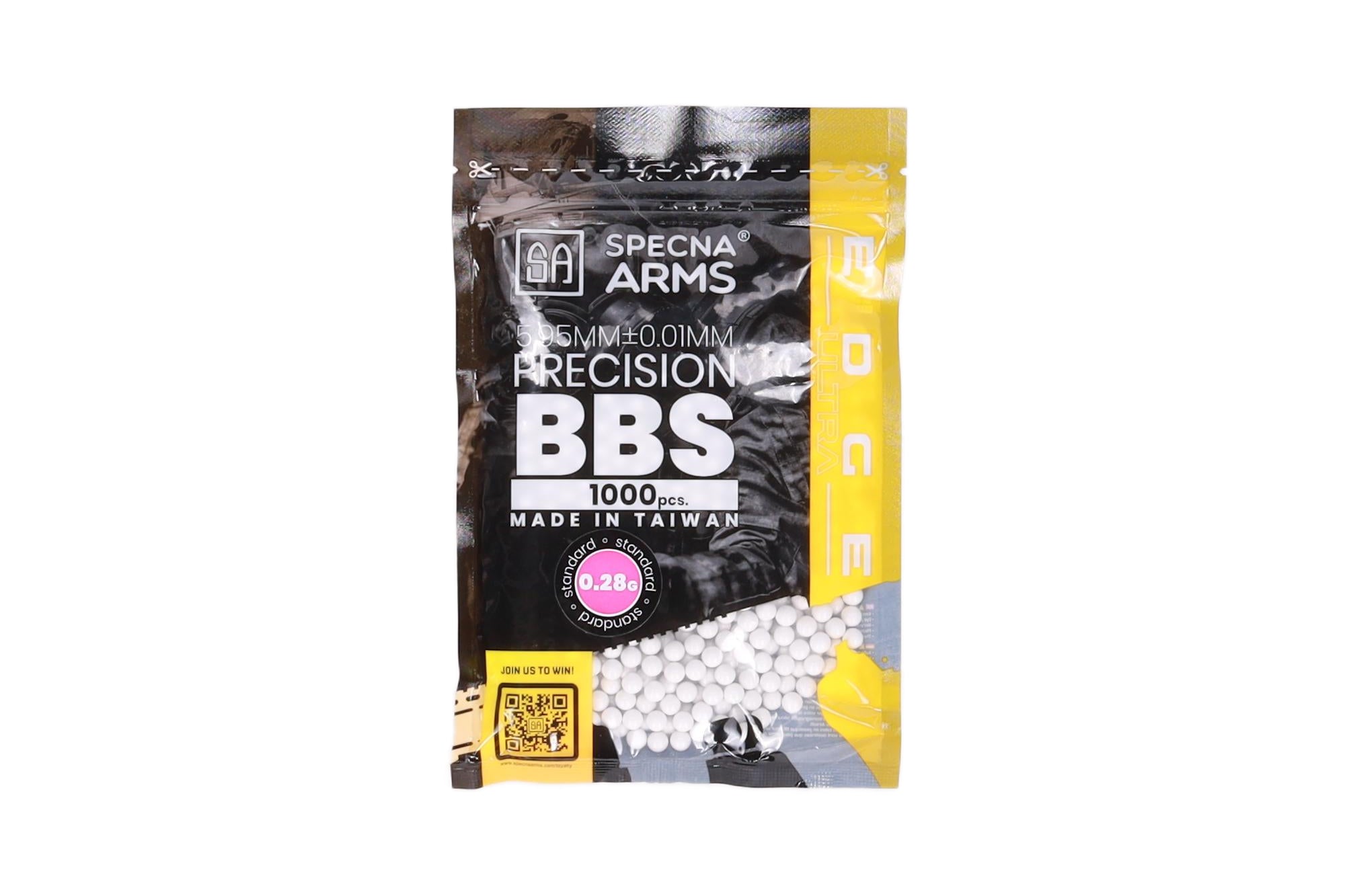 0.28g EDGE ULTRA precision BBs - 1000 pcs - white