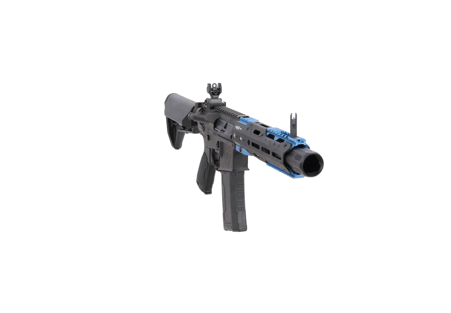 King Arms x Strike Industries Sentinel GRIDLOK® 8.5" Aster SE ETU Black/Blue airsoft Carbine-1
