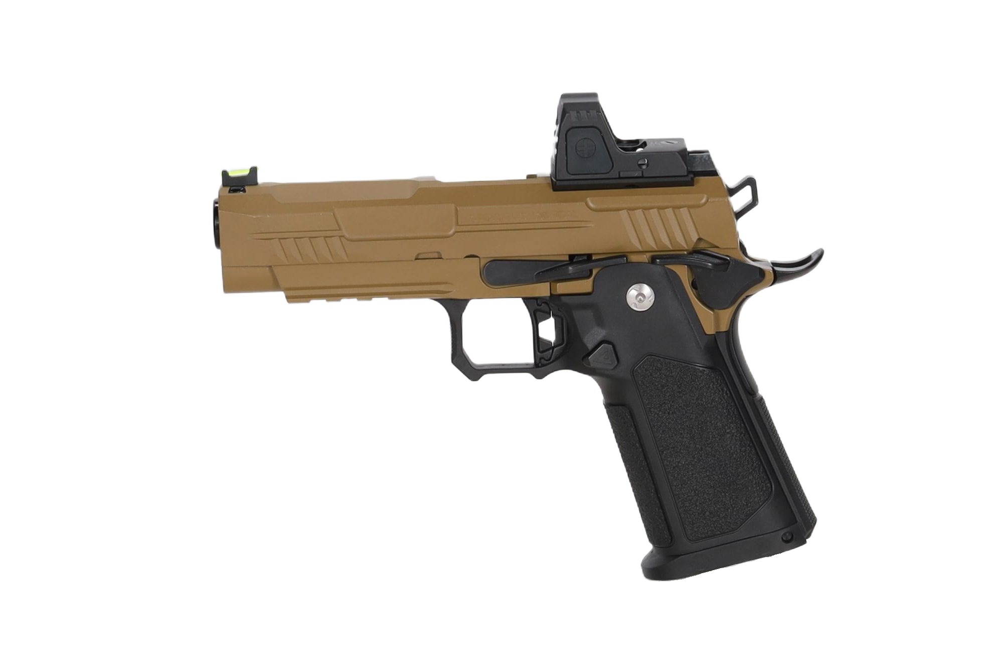 Vanguard 4.3" Hi-Capa GBB + red dot sight Half-Tan