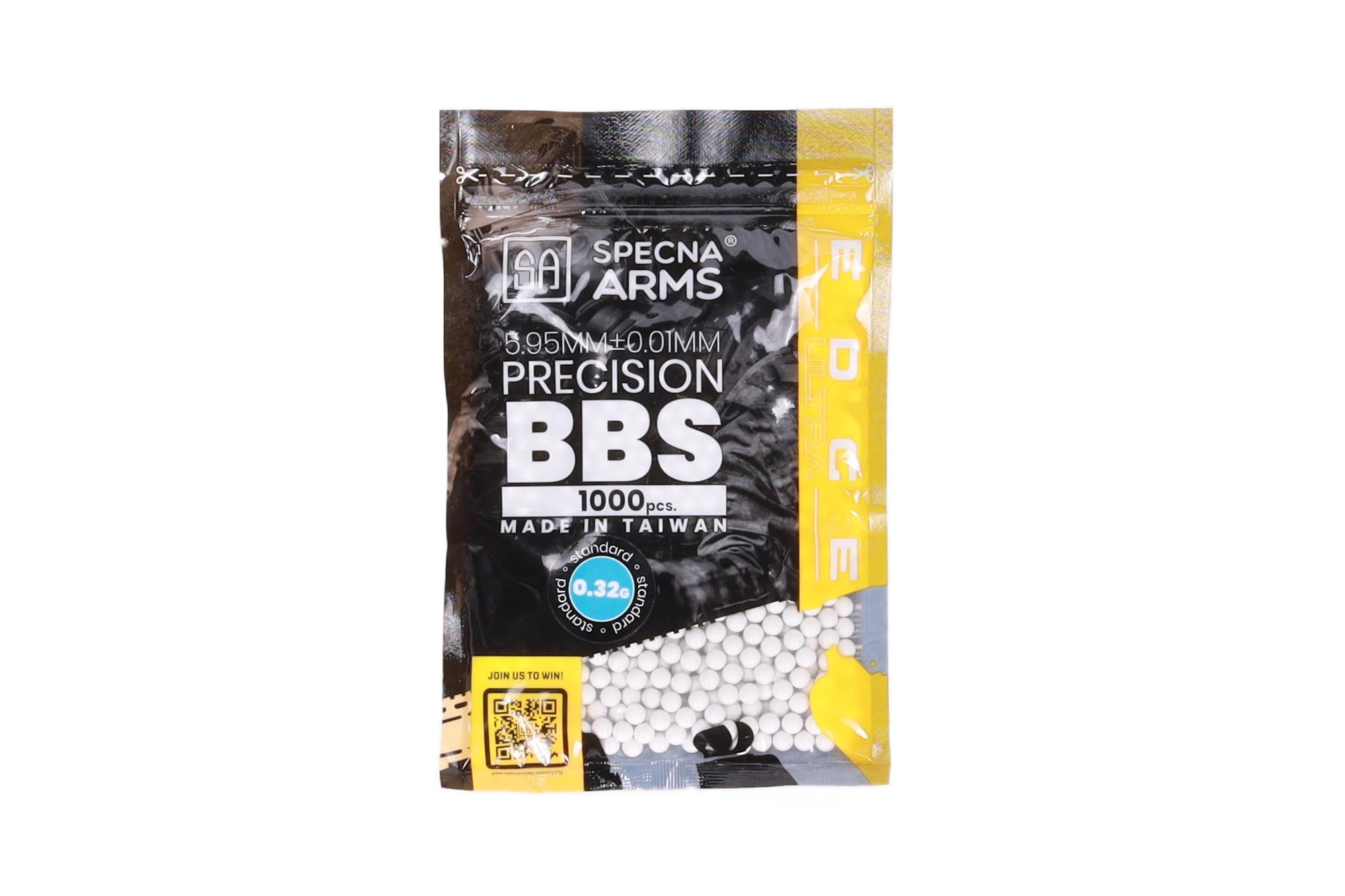 0.32g EDGE ULTRA precision BBs - 1000 pcs - white