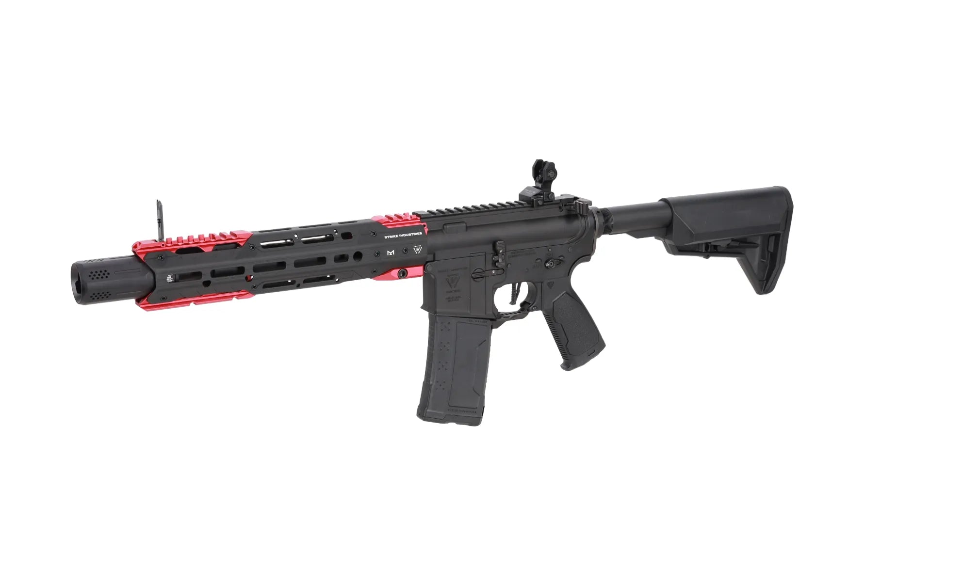 King Arms x Strike Industries Sentinel GRIDLOK® 11" Aster SE ETU Black and Red airsoft Carbine-3