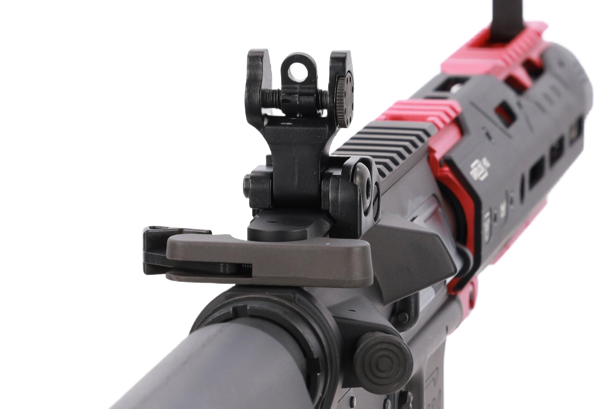 King Arms x Strike Industries Sentinel GRIDLOK® 8.5" Aster SE ETU Black and Red airsoft Carbine-1