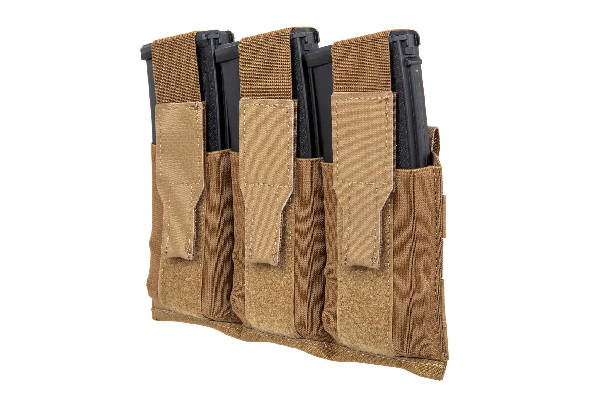 Triple magazine pouch with flap - Coyote