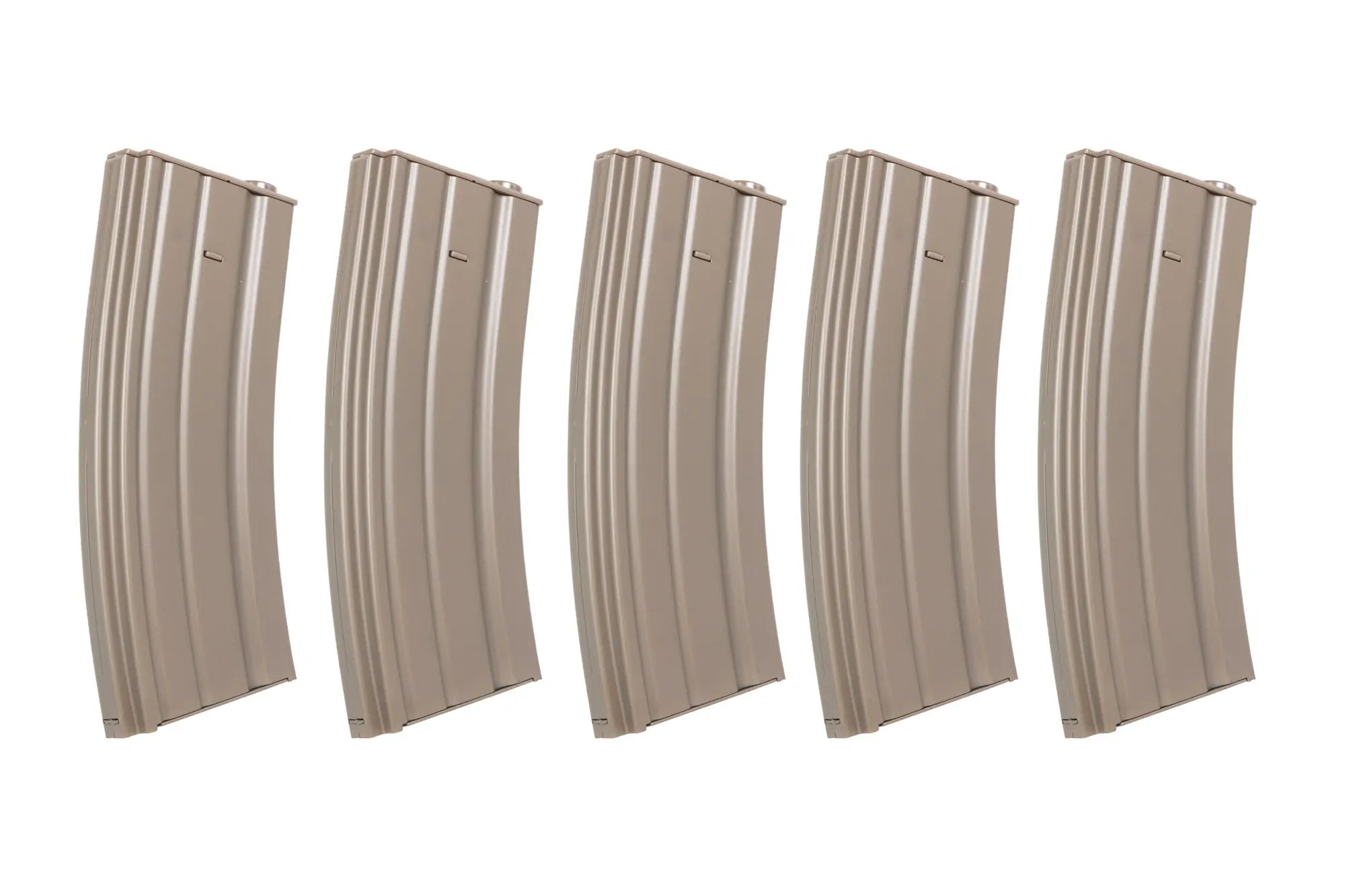 Set of 5 metal low-cap magazines 70 rounds Dark Earth