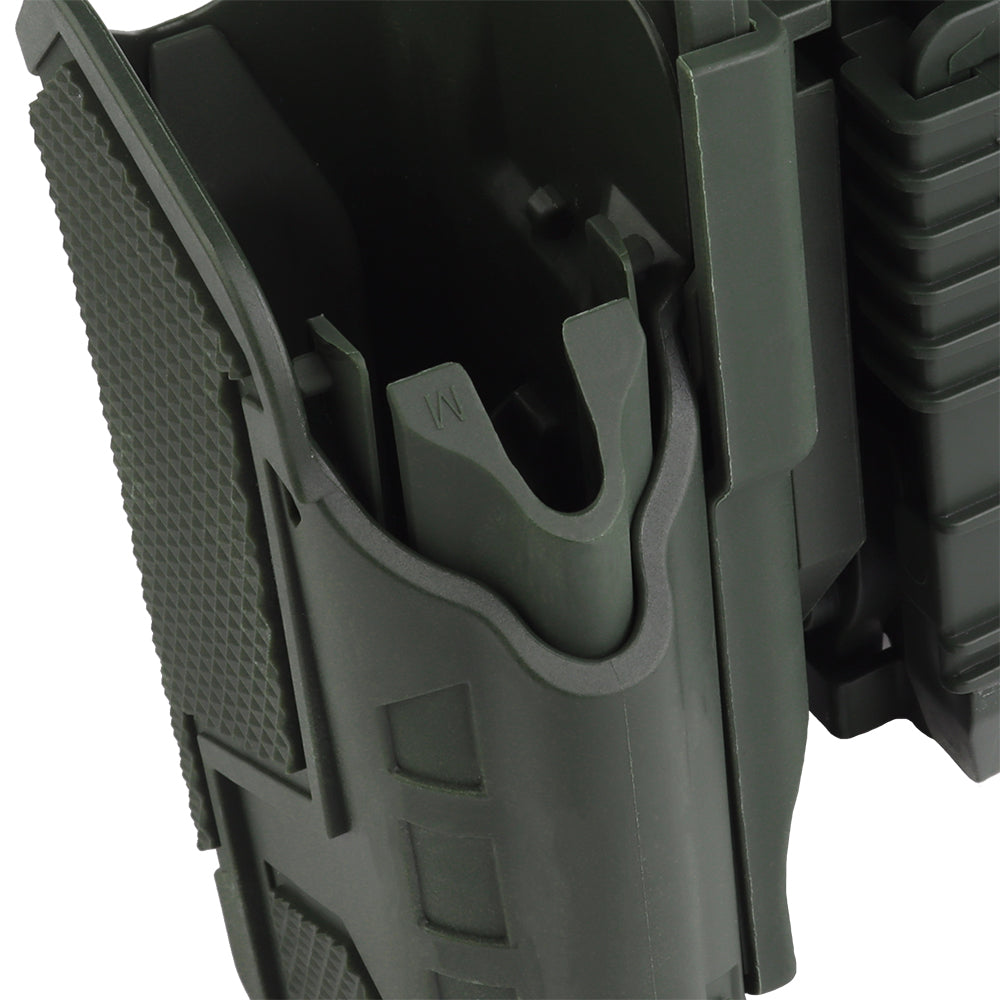 Universal Pistols Holster with Torch - Olive