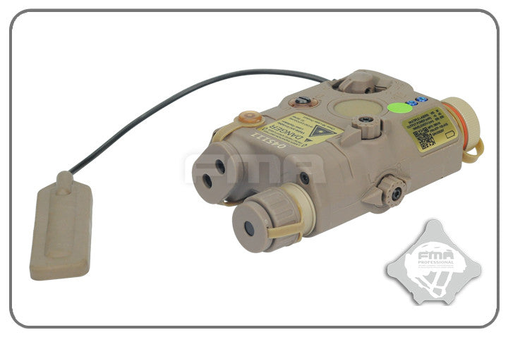 FMA AN/PEQ15 LA-5 IR Upgrade Version (LED / IR Flashlight, Green Laser) - Tan