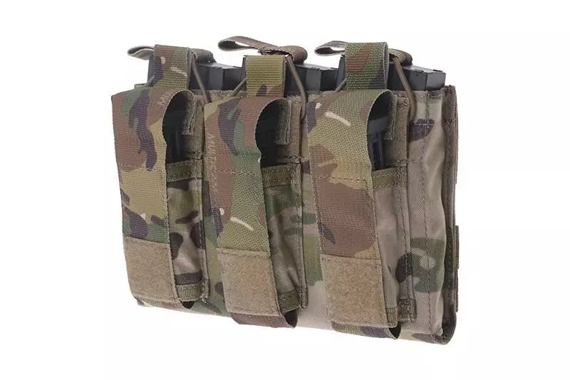 Triple Open Top Pouch for M4/M16 + Pistol Magazines - Multicam