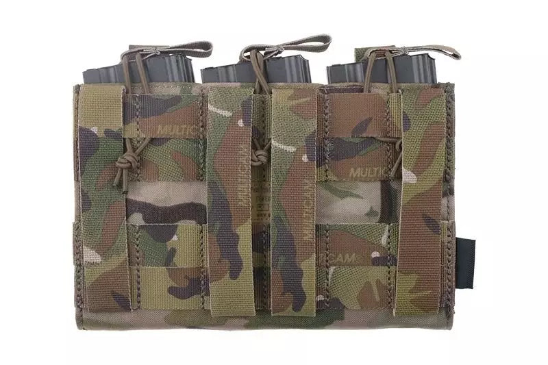 Triple Open Top Pouch for M4/M16 + Pistol Magazines - Multicam-3