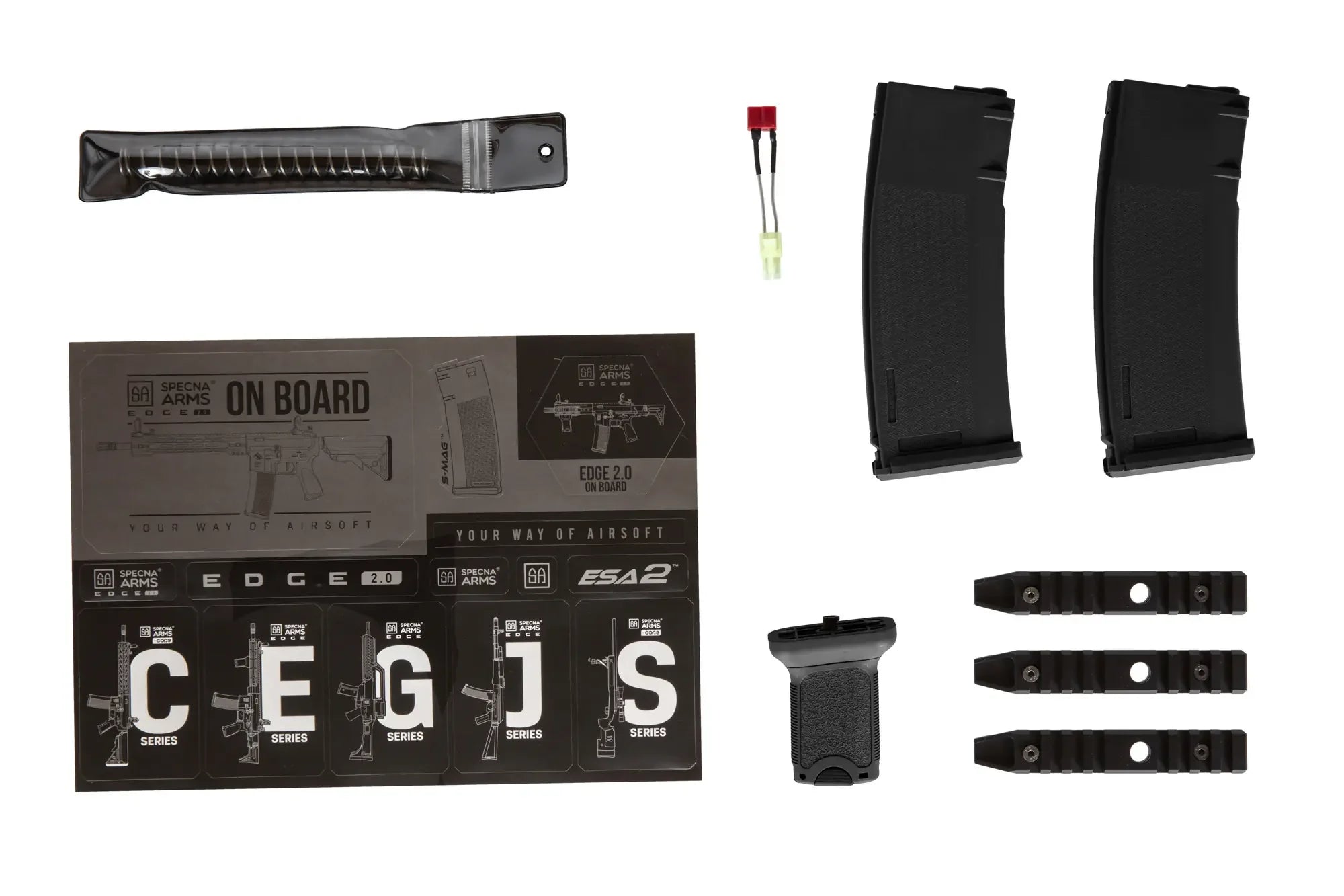SA-E09 EDGE 2.0 Tan Bundle Airsoft rifle + Charger and Battery