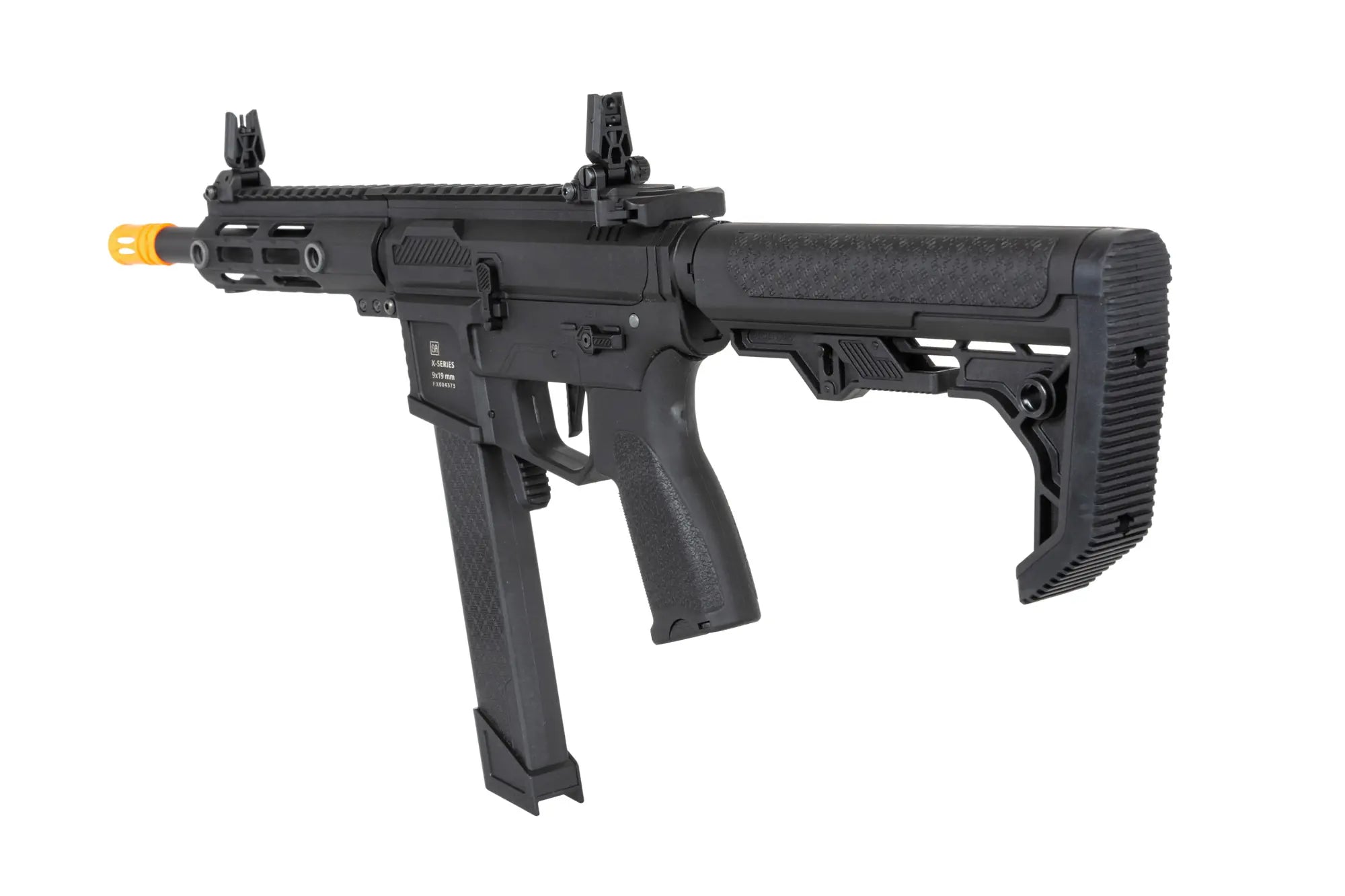 Airsoft Replica SA-FX01 FLEX HAL ETU machine gun with orange flash hider