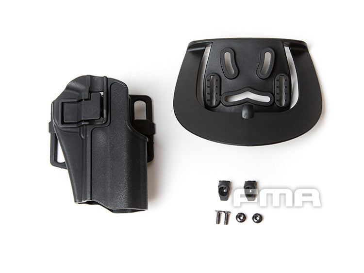 FMA CQC Serpa Belt Holster (TM Hi-Capa / Warrior), Right Hand - Black