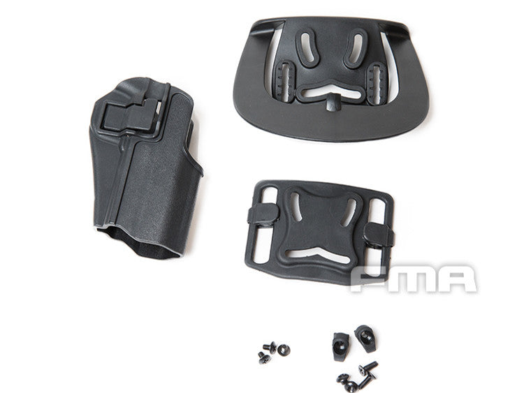 FMA CQC Serpa Belt Holster (TM Hi-Capa / Warrior), Right Hand - Black