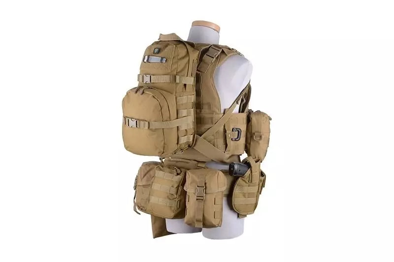 GFC Tactical Universal Holster with Magazine Pouch - Tan-1