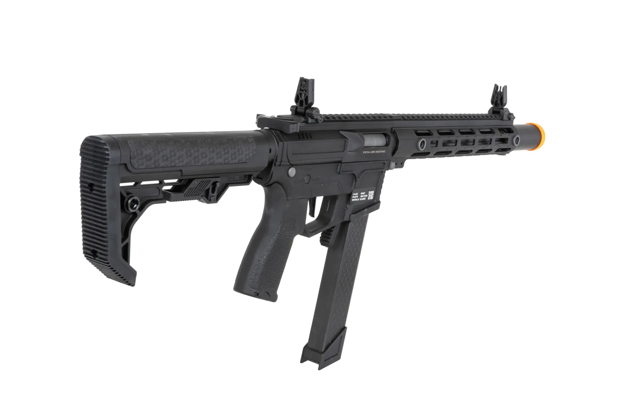 Airsoft Replica SA-FX02 FLEX HAL ETU machine gun with orange flash hider