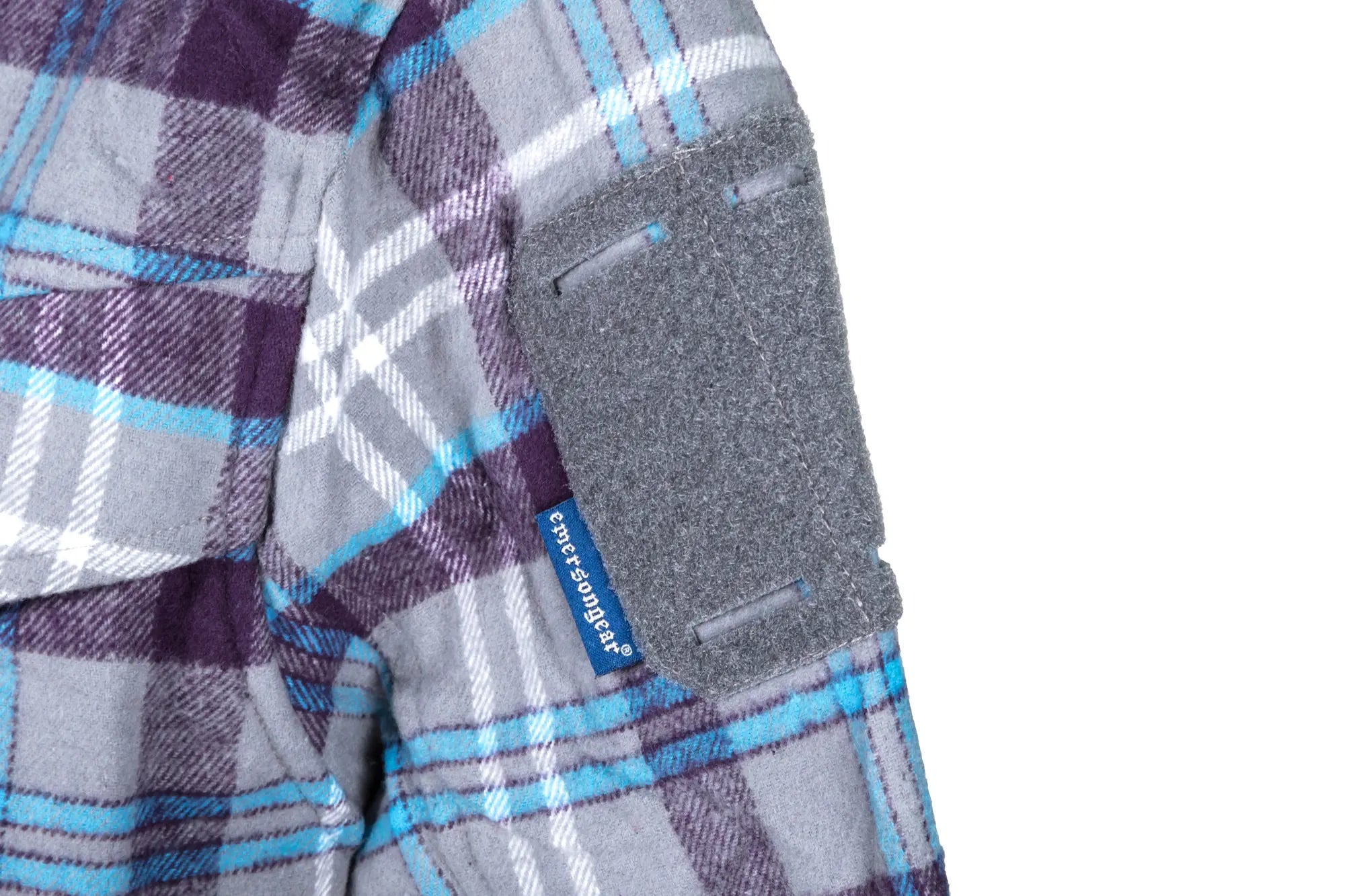 Emerson Gear Longicorn Blue Label Flannel Shirt - Grey-1