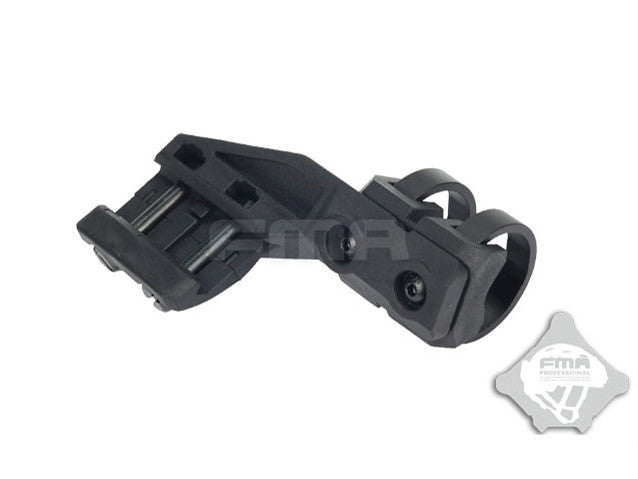FMA Left Side RIS Mount for Flashlight with a diameter of 20-25 mm - Black