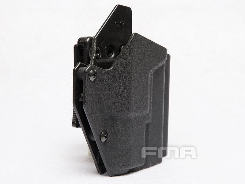 FMA Low Kydex Holster (G-Series with Flashlight ALPC), Right Hand - Black