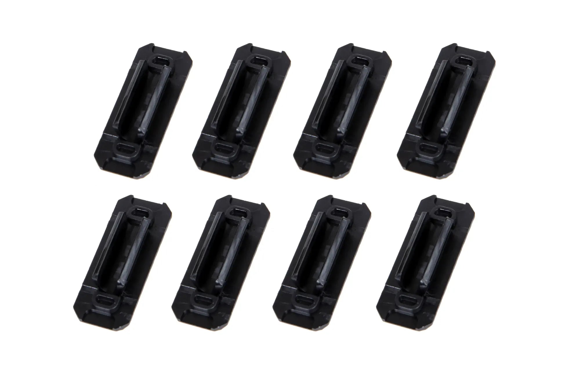 Set of coverings for M-LOK type 1 rails Black