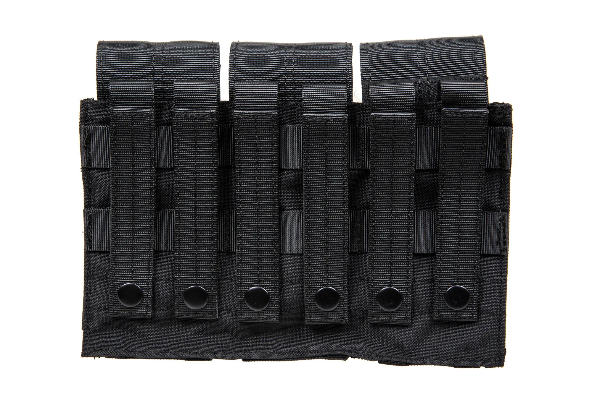 Triple M4 magazine pouch with flap Black