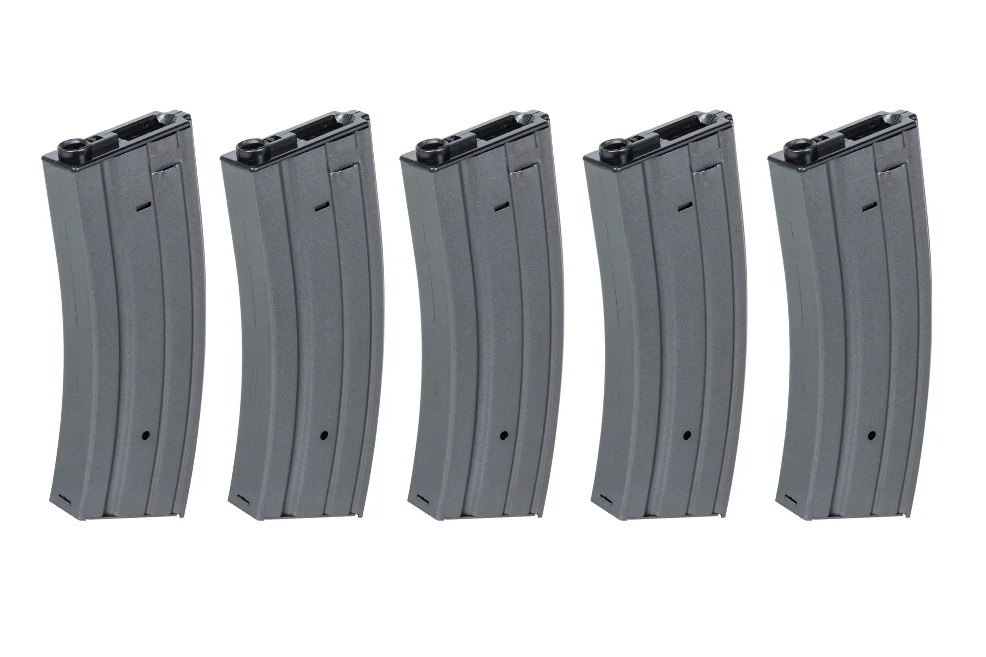 Set of 5 metal hi-cap magazines 300 rounds Grey