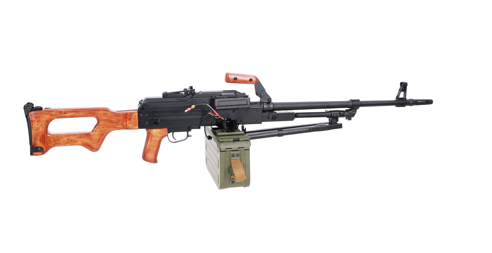 Specna Arms x A&K SA-PKM EDGE™ airsoft machine gun with wooden components-2
