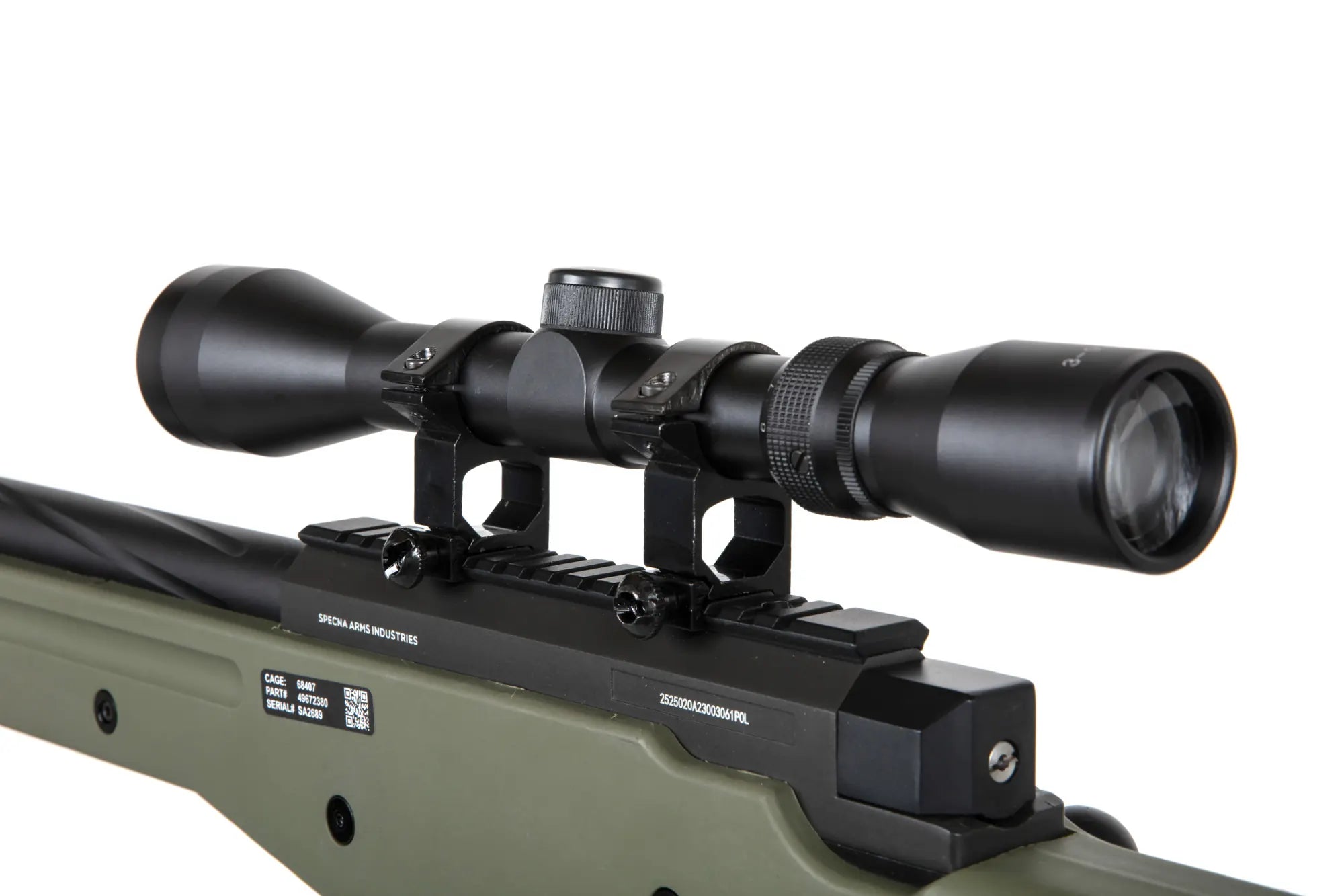560 FPS Airsoft sniper rifle SA-S11 scope + bipod Olive