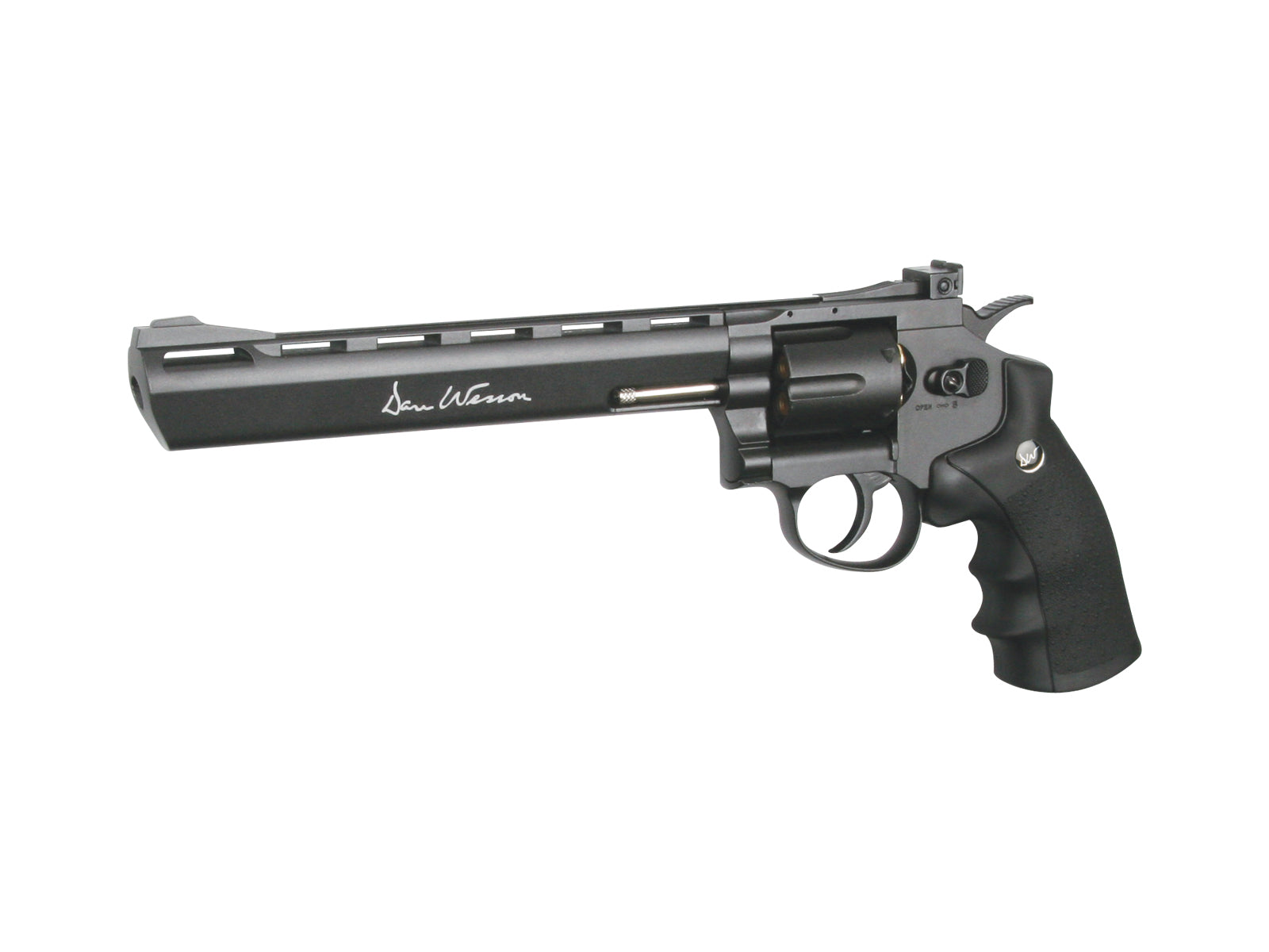 ASG Dan Wesson 8" CO2 Revolver, 4.5mm Steel Pellets - Black