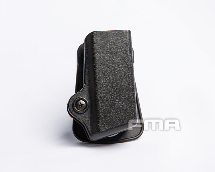 FMA Pistol Magazine Pouch 9mm Luger - Black, Durable Plastic