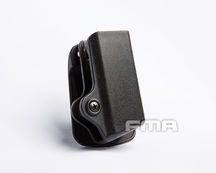 FMA Pistol Magazine Pouch 9mm Luger - Black, Durable Plastic