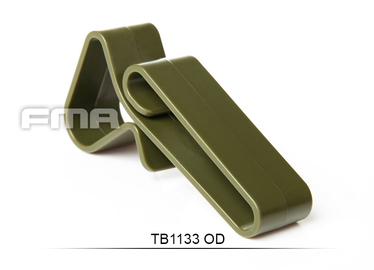 FMA ABS Universal Hook Hanger MOLLE Belt 3pc Green