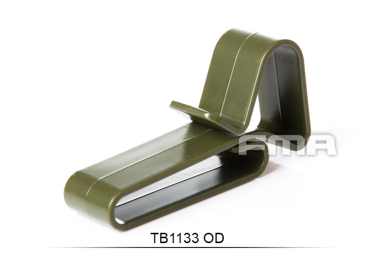 FMA ABS Universal Hook Hanger MOLLE Belt 3pc Green