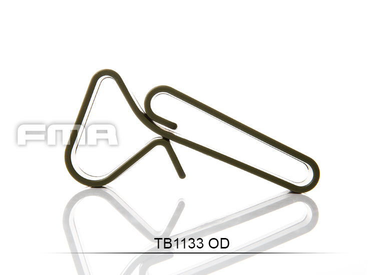 FMA ABS Universal Hook Hanger MOLLE Belt 3pc Green