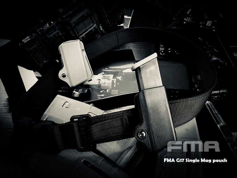 FMA Plastic Pouch for Pistol Magazine 9mm Luger - MC