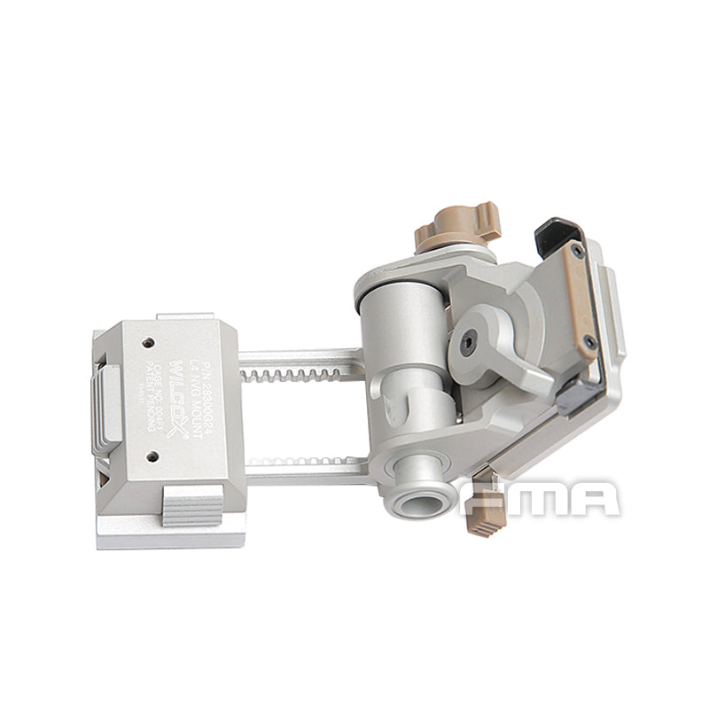 FMA CNC L4G24 Helmet Mount for NVG PVS-15 / 18 - Silver