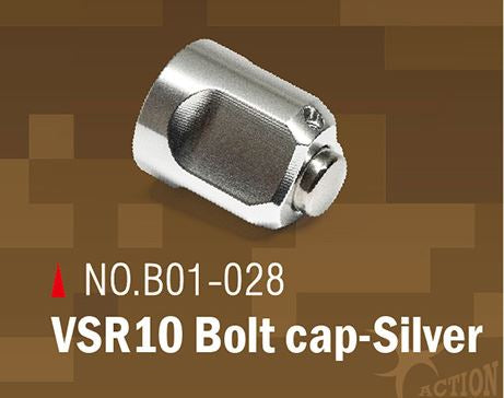 AA CNC Aluminum VSR-10 BOLT CAP - Silver