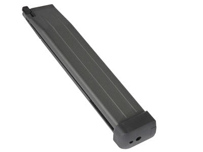 WE Long Gas Magazine for WE Hi-Capa GBB, 50 BBs - Black