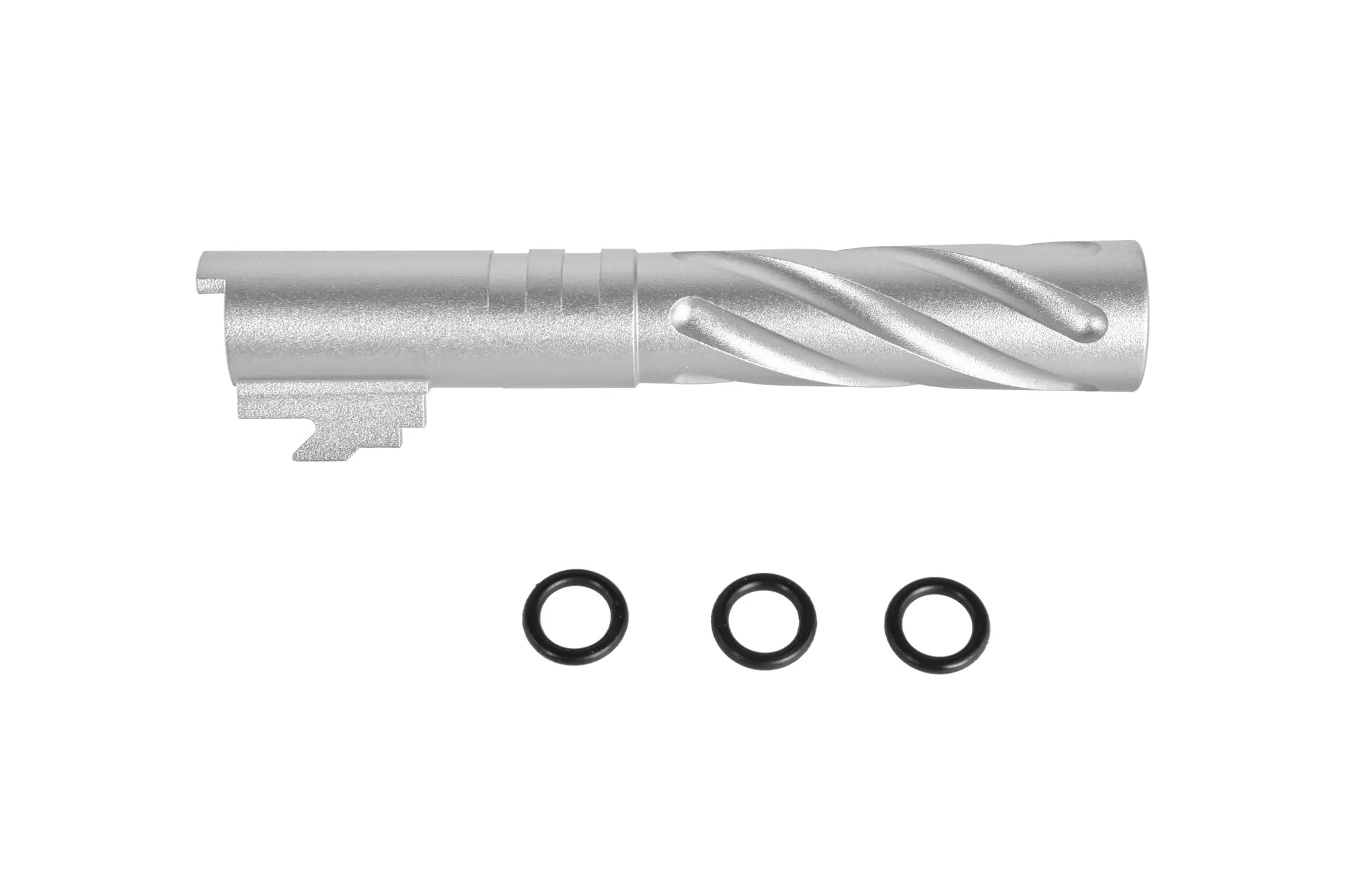 Aluminium outer barrel LA Capa Customs TORNADO for TM Hi-Capa 4.3 replica Silver
