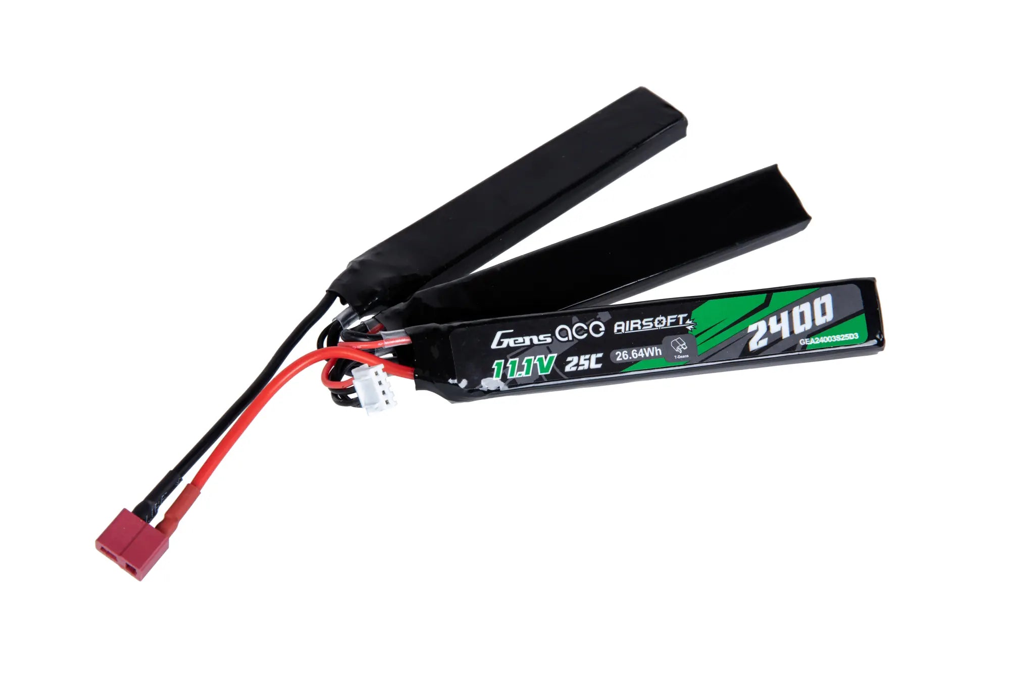 Li-Po 25C 2400mAh 3S2P 11.1V Deans 3 module battery