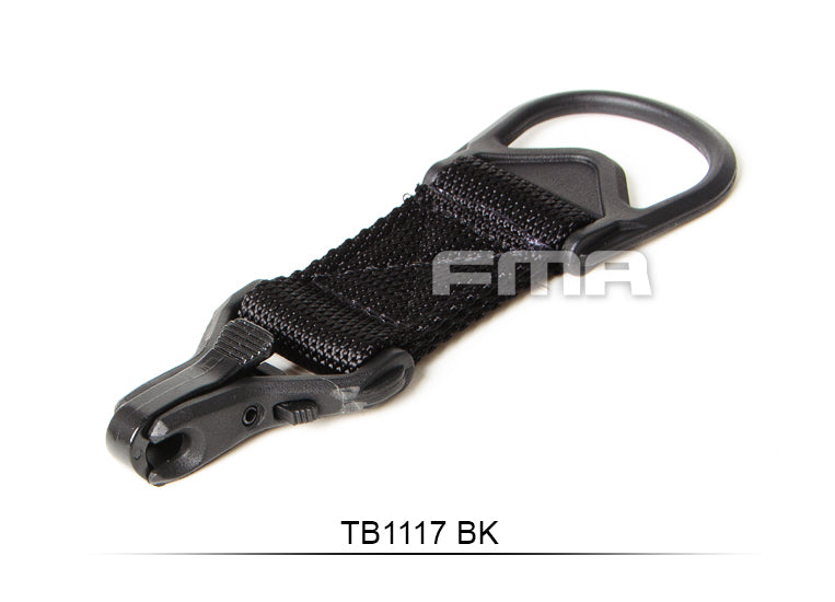 FMA FS3 Carabiner Adapter For FS1 Sling Black For Secure Attachment And Quick Field Use