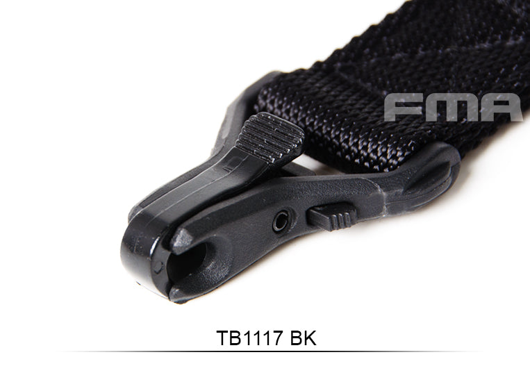 FMA FS3 Carabiner Adapter For FS1 Sling Black For Secure Attachment And Quick Field Use