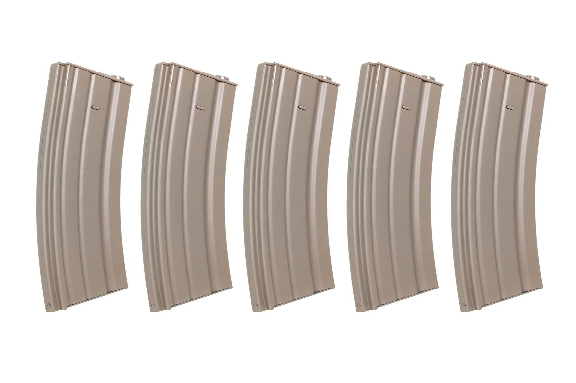 Set of 5 metal mid-cap magazines 120 rounds Dark Earth