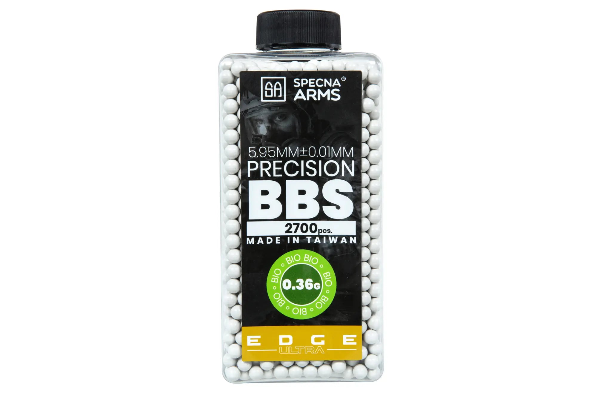 0,36g Airsoft BBs EDGE ULTRA BIO 2700 rds | white