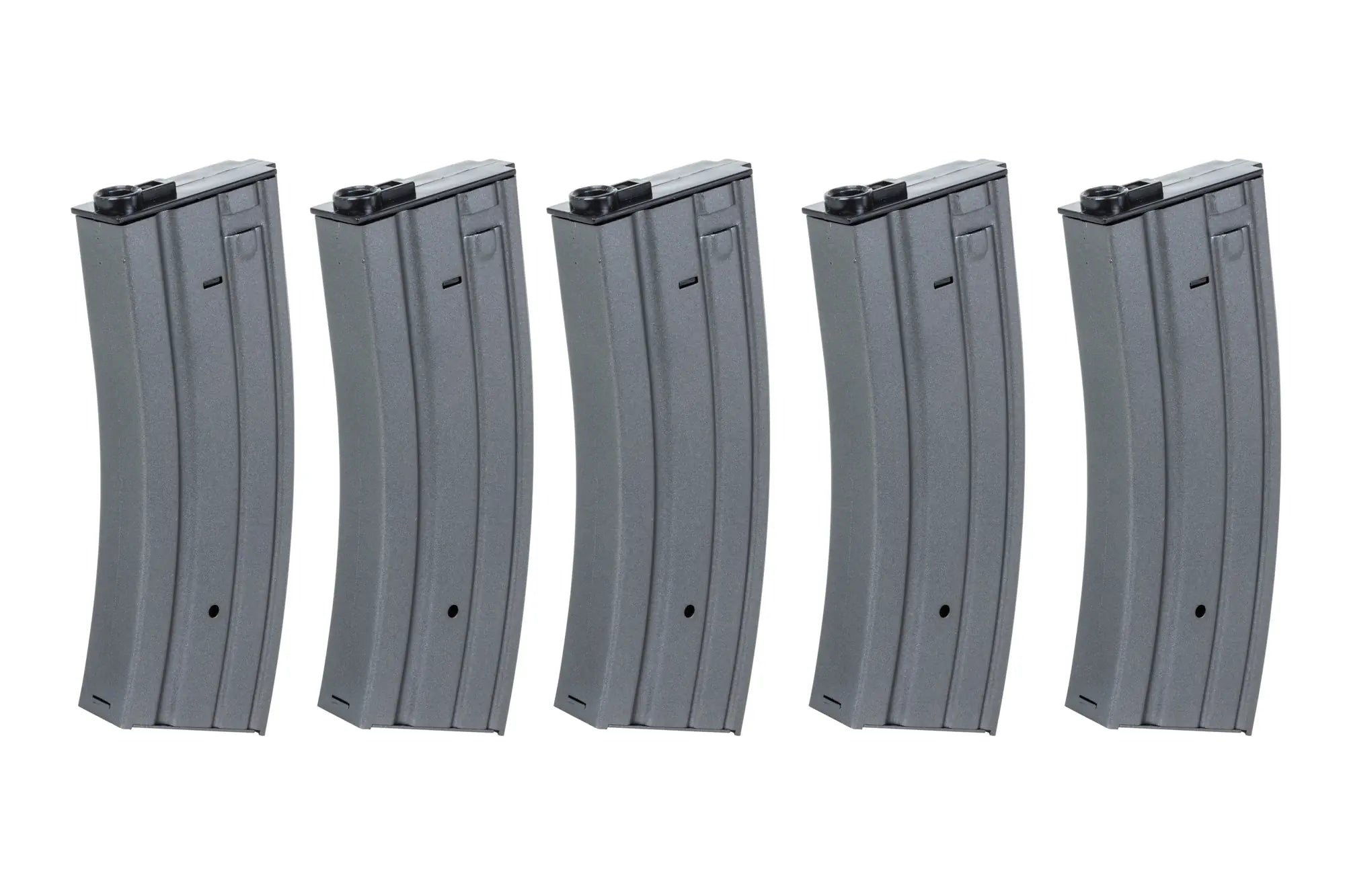 Set of 5 metal low-cap magazines 70 rounds Grey