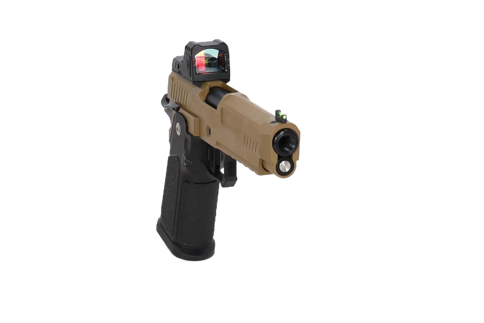 Vanguard 5" Hi-Capa GBB + red dot Half-Tan
