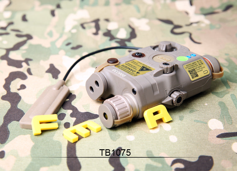 FMA AN-PEQ15 LA5-C UHP Tan LED Flashlight Green Plus IR Laser