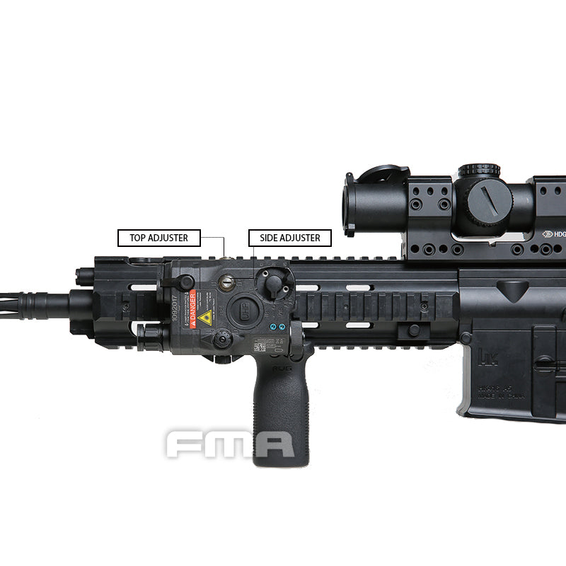 FMA AN/PEQ15 LA5-C ATPIAL Version (IR Flashlight, Red / IR Laser) - Black