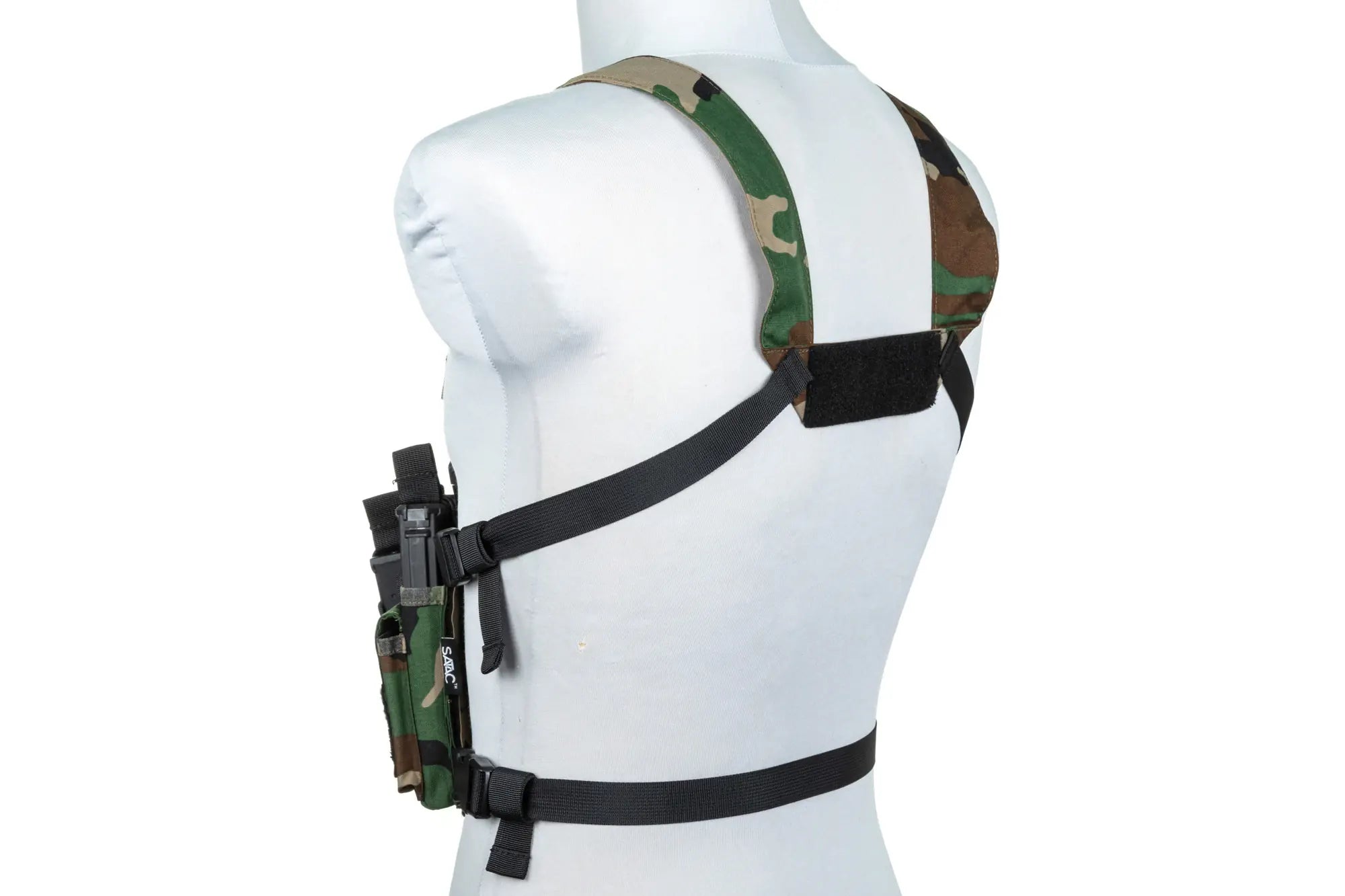Tactical Adaptive Chest Rig Vest - Woodland