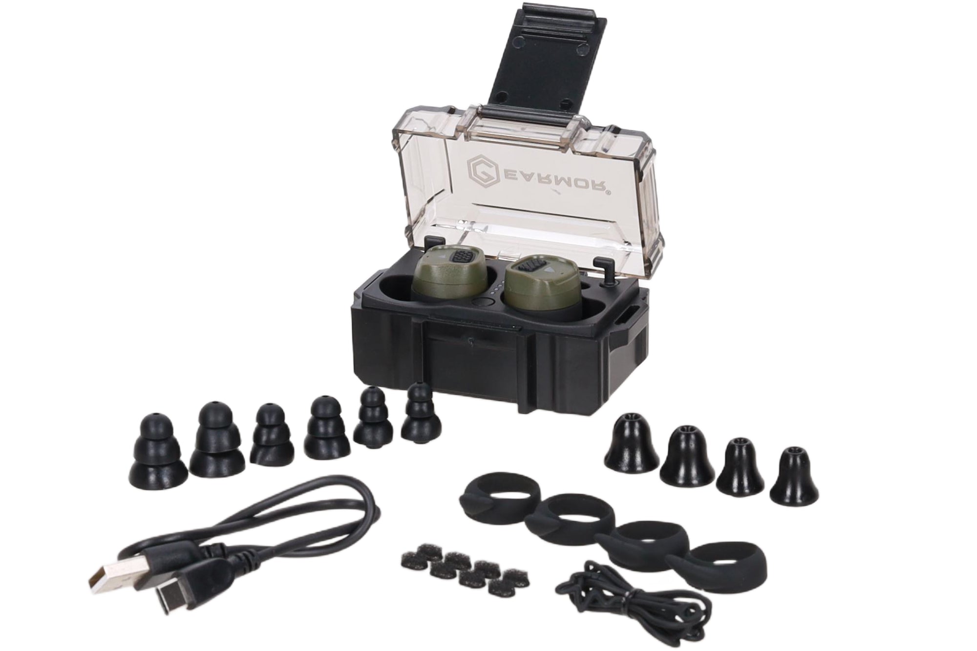 Earmor M20T PRO Active Hearing Protectors - Foliage Green
